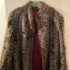 Real rabbit fur coat